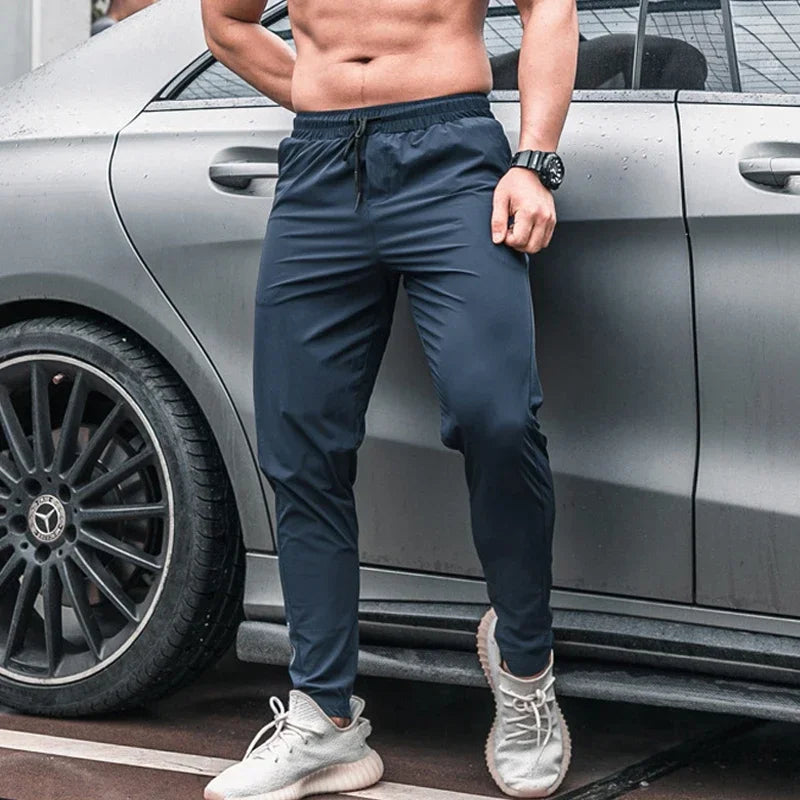 Elevate Your Performance with High-Quality Men's Running Sweatpants - Perfect for Casual Outdoor Training and Bodybuilding Workouts