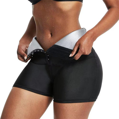 Elevate Your Workout with Hip-Lifting Abdominal Shorts - Bodybuilding Sweat Gear with Hook-and-Eye Design